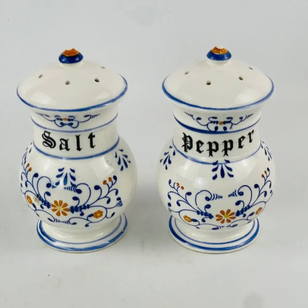 Vintage Heritage Ceramic Large Salt & Pepper Shakers by Royal Sealy